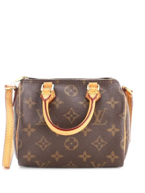 Louis Vuitton Pre-Owned Speedy Bandouliere Bag Monogram Canvas Nano crossbody bag Brown XEICUYOSIU0DZPQK