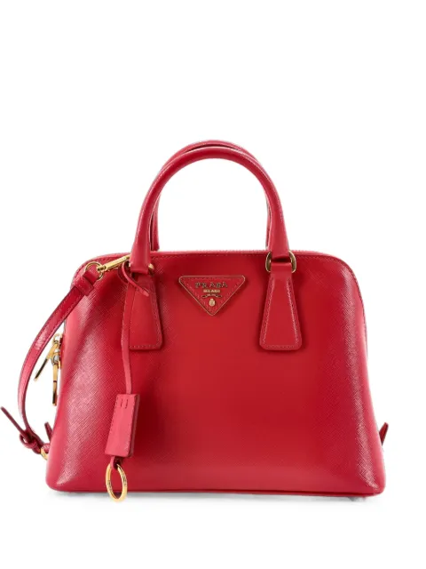 Prada Pre-Owned Promenade Bag Vernice Saffiano Leather Small satchel Pink NY4KS1GFL7DGRUNU