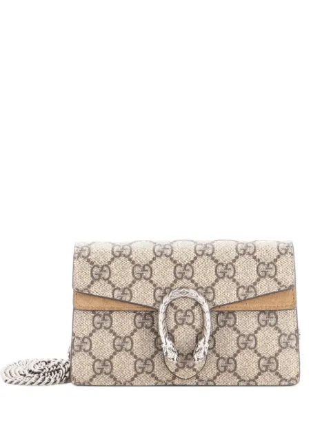 Gucci Pre-Owned Dionysus Bag GG Coated Canvas Super Mini crossbody bag Brown IV75TTDZBDIOUYX9