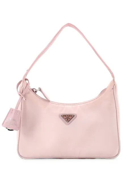 Prada Pre-Owned Re-Edition 2000 Tessuto Mini hobo bag Pink M51QMDHVMAJ0RFFG