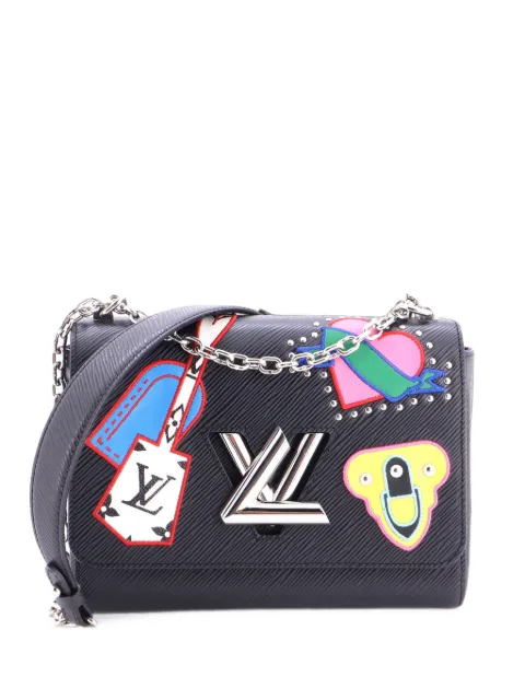 Louis Vuitton Pre-Owned Twist Handbag Limited Edition Patches Epi Leather MM shoulder bag Black UR96U4U18JL3UB8A