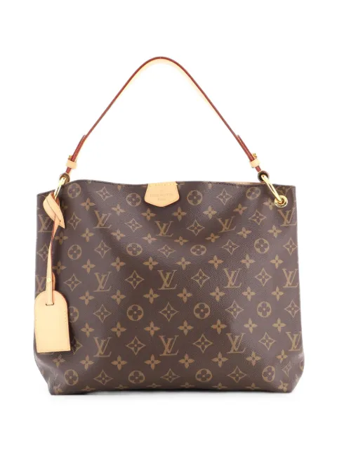 Louis Vuitton Pre-Owned Graceful Handbag Monogram Canvas PM hobo bag Brown LQHE2YLBYYP1A1PQ