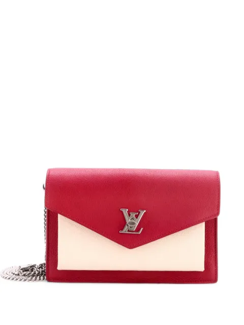 Louis Vuitton Pre-Owned Mylockme Chain Pochette Leather clutch bag Grey SE3GMZ3PDO4MT3CO