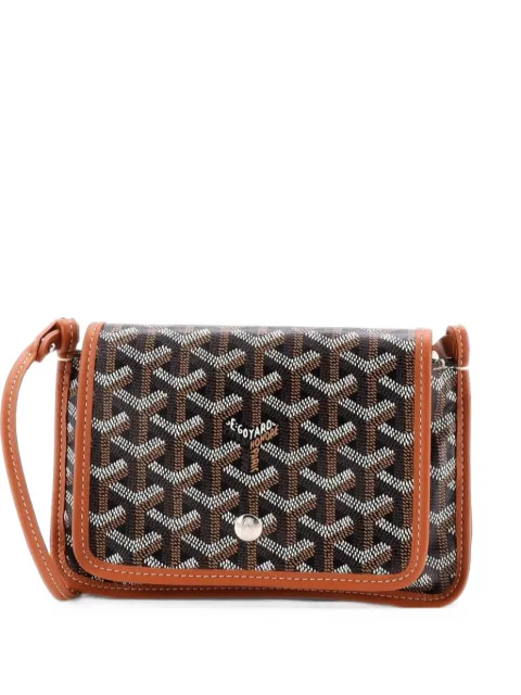 Goyard Pre-Owned Plumet Clutch Wallet Coated Canvas crossbody bag Brown RXGDCRDBDQ6QAX09
