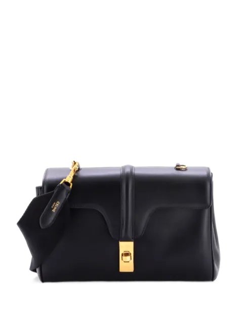 Celine Pre-Owned Soft 16 Bag Smooth Calfskin Teen shoulder bag Black S2RE23VUHMPBPPPB