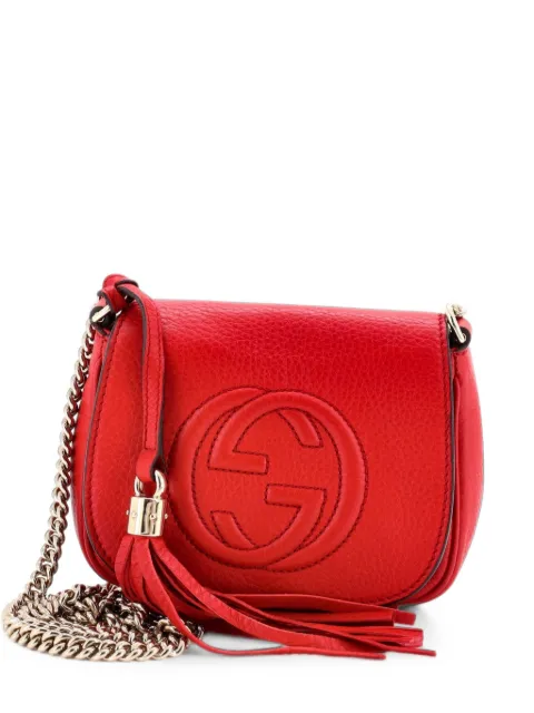 Gucci Pre-Owned Soho Chain Leather Small crossbody bag Red RHZUH1ODUXUHF5BT