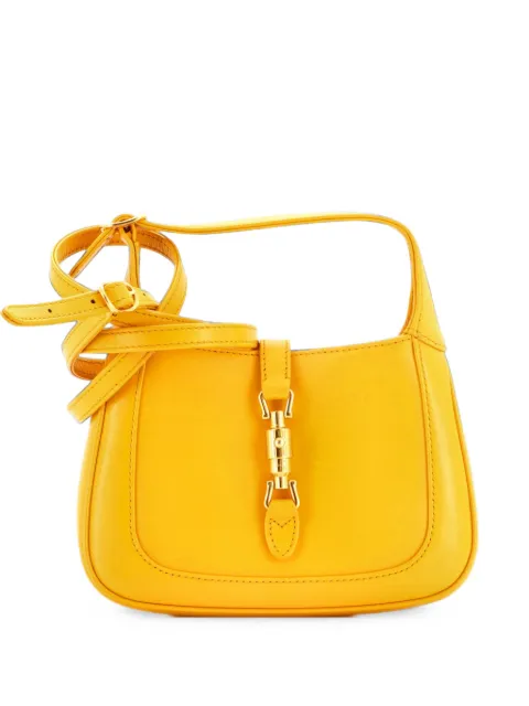 Gucci Pre-Owned Jackie 1961 Leather Mini hobo bag Yellow PR7USVHSQ17HH68D