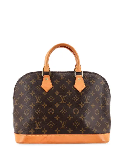 Louis Vuitton Pre-Owned Alma Handbag Monogram Canvas PM satchel Brown A4FH8AJG91SADR0I
