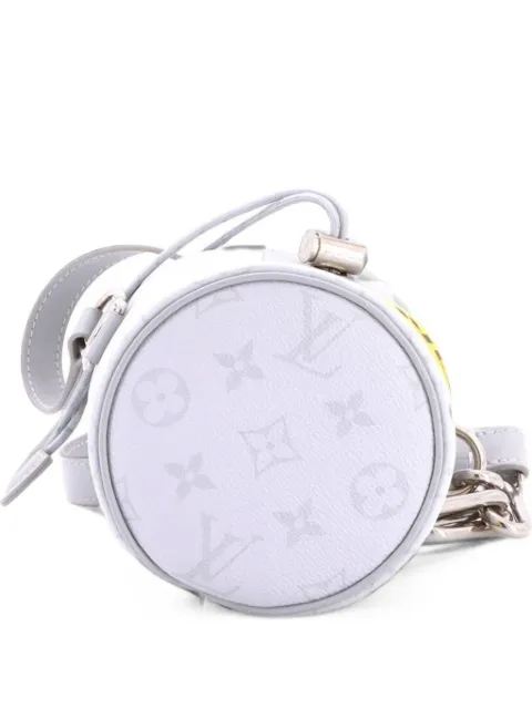 Louis Vuitton Pre-Owned Chalk Nano Bag Limited Edition Logo Story Monogram Canvas crossbody bag White Q9QMHW5CPO0KTBGT