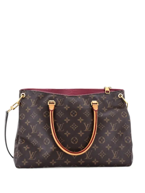 Louis Vuitton Pre-Owned Pallas Tote Monogram Canvas with Leather shoulder bag Pink PEQ38N1TIWW7AJBV