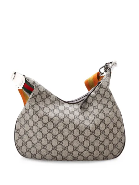 Gucci Pre-Owned Attache Shoulder Bag GG Coated Canvas Medium hobo bag Brown 8YE575JVEU2ZEJQG