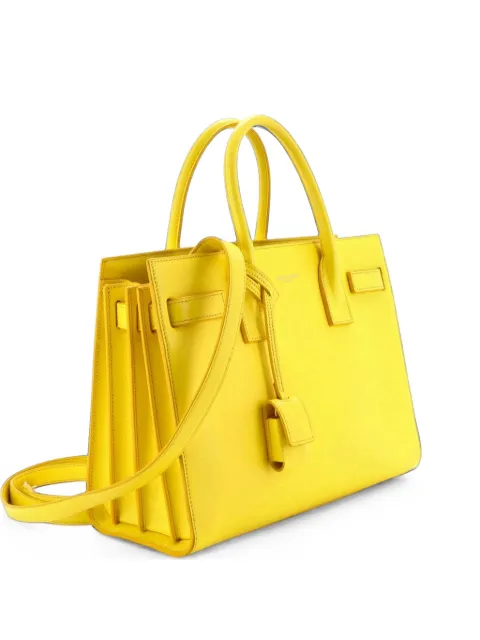 Saint Laurent Pre-Owned Sac de Jour Bag Leather Baby tote bag Yellow 8BC43LWF7VX7HKVL