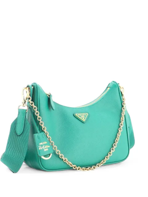Prada Pre-Owned Re-Edition 2005 Shoulder Bag Saffiano Leather Small crossbody bag Green NCK3OBYYUA49BVEQ