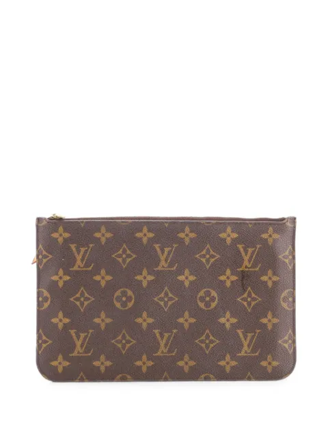 Louis Vuitton Pre-Owned Neverfull Pochette Monogram Canvas Large pouch Brown V71KBV8KA4ZYI1V2