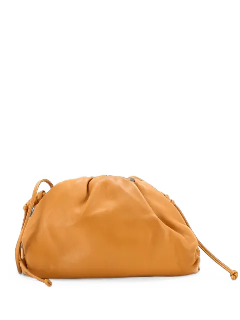 Bottega Veneta Pre-Owned The Pouch Leather Mini crossbody bag Brown LURMF8D8XDJDKMZ4