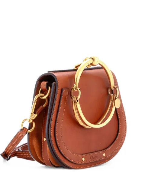 Chloé Pre-Owned Nile Leather Small crossbody bag Brown TW18CO2W3T83GXFZ