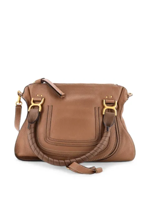 Chloé Pre-Owned Marcie Leather Medium satchel Brown TVYZ7TT1QWBNSR6C