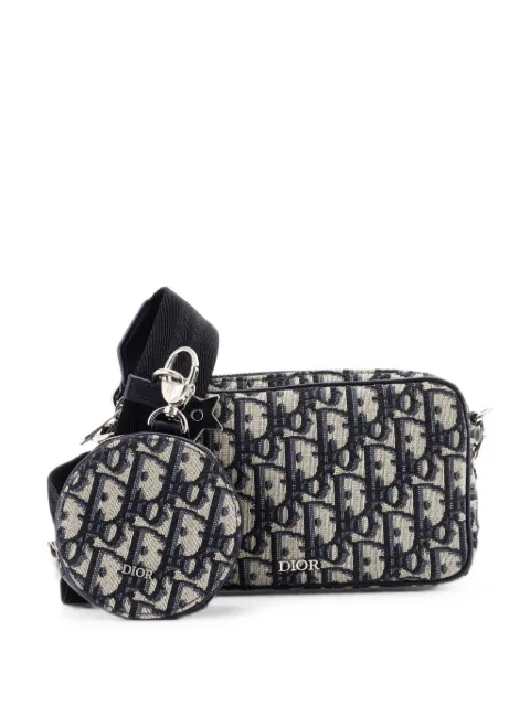 Christian Dior Pre-Owned Kids Multifunctional Oblique Jacquard Small crossbody bag Blue 6L4O6W8M3ZHGP4V4