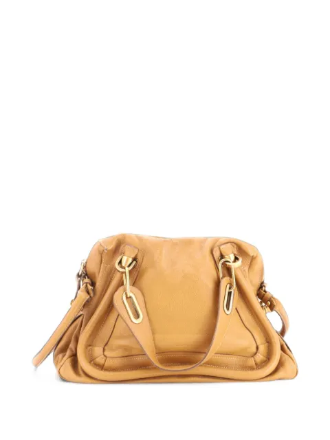 Chloé Pre-Owned Paraty Handbag Quilted Leather Medium shoulder bag Brown CUFMGRFIR8Q9K399