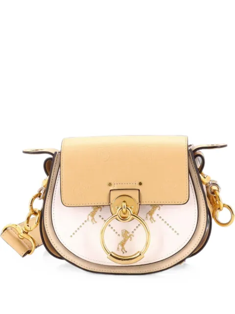 Chloé Pre-Owned Tess Bag Embroidered Leather Small crossbody bag Neutrals DISHC6UNSF65ZPVD