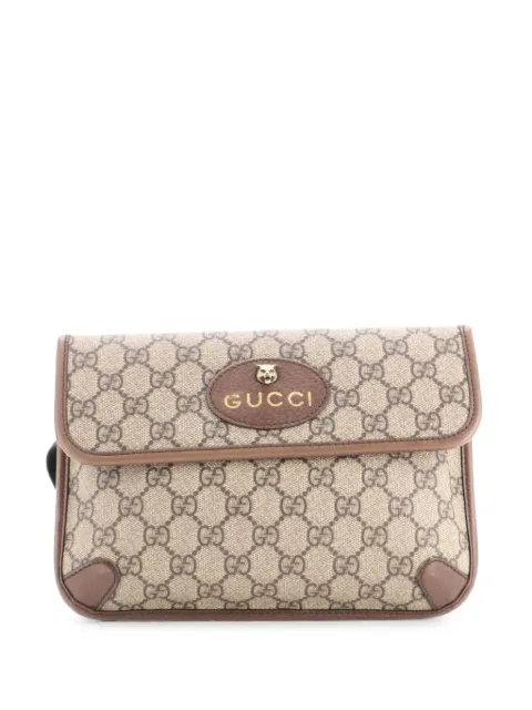 Gucci Pre-Owned Neo Vintage Flap GG Coated Canvas belt bag Brown DF5QOOVPLUDZKV93