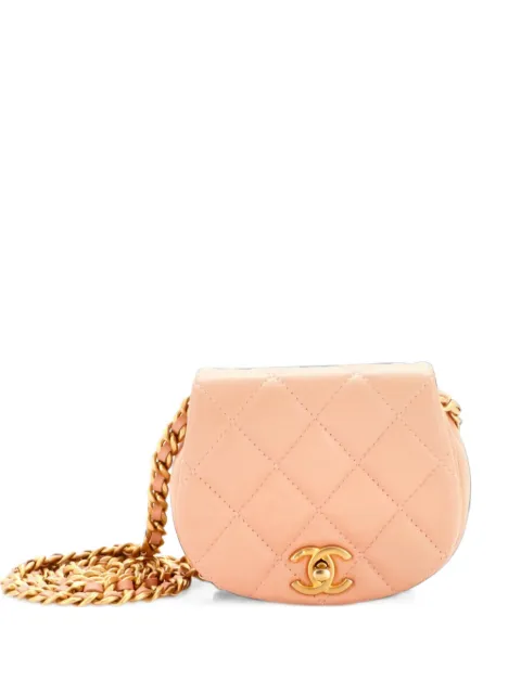 CHANEL Pre-Owned Coco Mail Clutch with Chain Quilted Calfskin Mini crossbody bag Pink CB1CAM5LFU4AA5IS