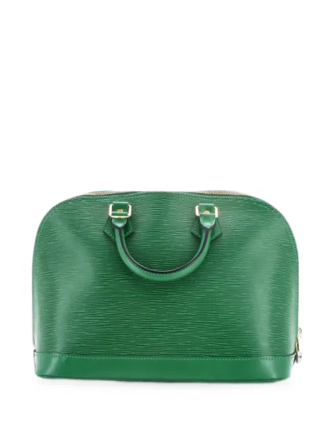 Louis Vuitton Pre-Owned Alma Handbag Epi Leather PM satchel Green DIK92XTV51S6ONI4