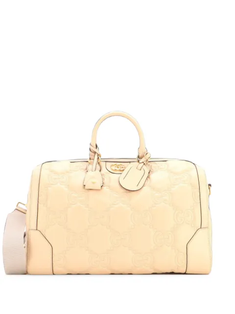 Gucci Pre-Owned Convertible Boston Top Handle Bag GG Matelasse Leather Medium travel bag Neutrals D6QIIPRFSA0N8Y3K