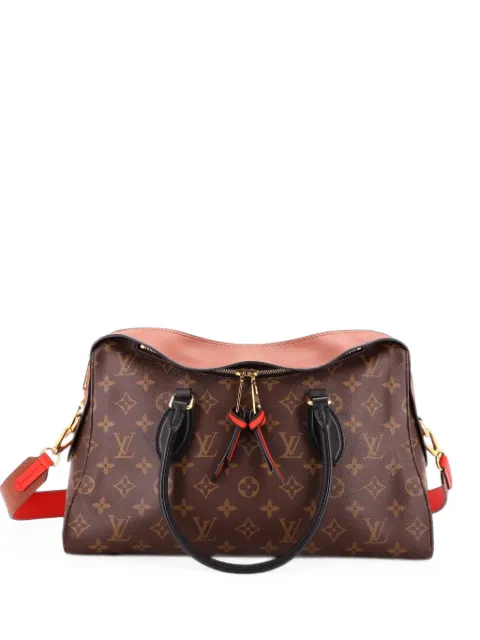 Louis Vuitton Pre-Owned Tuileries Handbag Monogram Canvas with Leather satchel Brown DPO9RGN6DBUI2ZOL