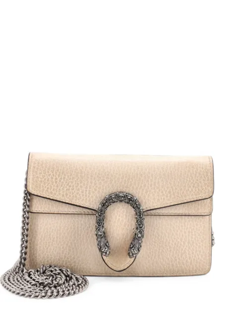 Gucci Pre-Owned Dionysus Bag Leather Super Mini clutch bag Neutrals BZRD6HW0MERPJYE7