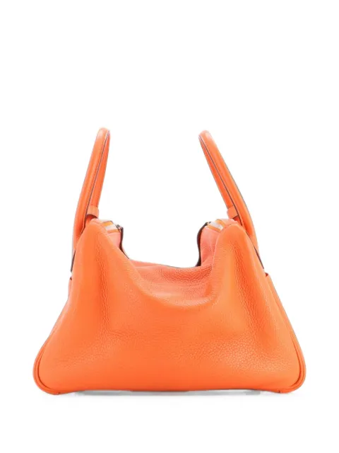 Hermès Pre-Owned Lindy Bag Clemence 30 shoulder bag Orange 40O82IKEIWG002JO