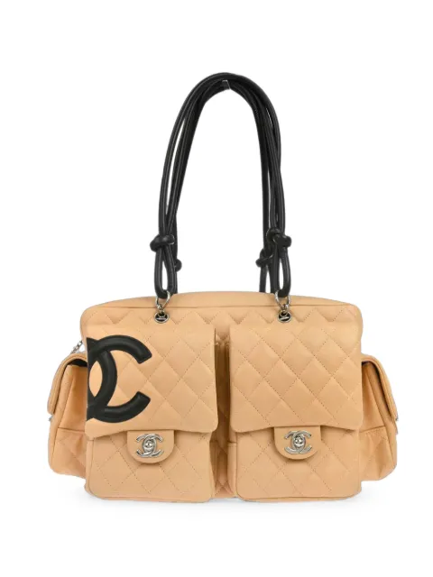 CHANEL Pre-Owned 2005 Cambon Ligne Reporter shoulder bag Neutrals 189010