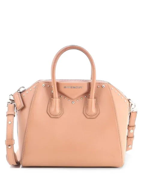 Givenchy Pre-Owned Antigona Bag Studded Leather Mini satchel Pink 0DKJQPF7GNKY07YC