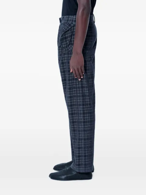 Vivienne Westwood Drunken checked trousers Grey 2F010029W01JLP2