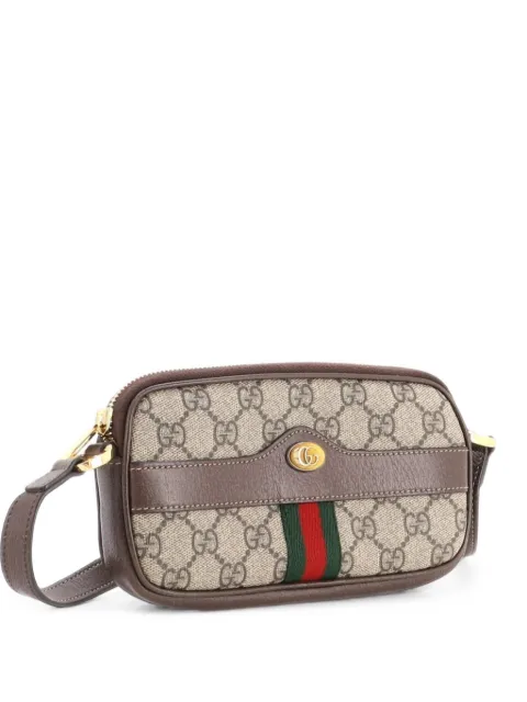 Gucci Pre-Owned Ophidia GG Coated Canvas Mini crossbody bag Brown 2DK15OWCU8TAHFYO