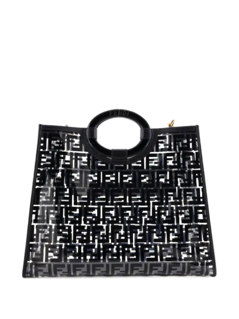 Fendi Pre-Owned Runaway Shopper Zucca PU Medium tote bag Black 376QZP5CFKTN8POL