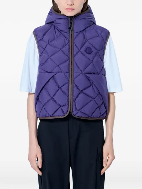 Moncler Armella hooded gilet Purple L20931A00130597YW