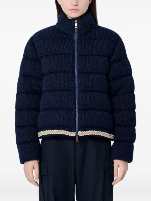 Moncler high-neck padded jacket Blue L20939B00009N0005
