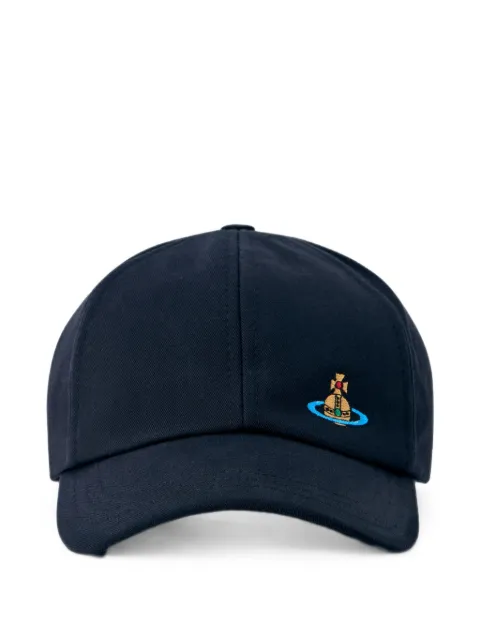 Vivienne Westwood Orb-embroidered baseball cap Blue 81020019K008ON401
