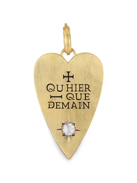 Sylva & Cie diamond rose-cut heart pendant necklace Gold P273813944