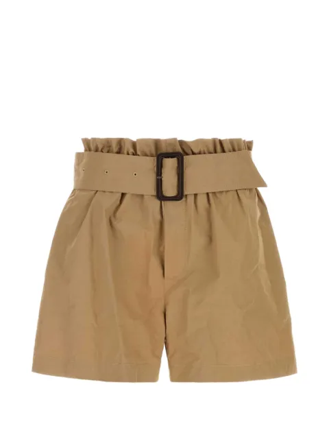 Saint Laurent belted paperbag-waist shorts Brown 871120YZ9AN