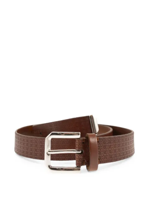 Brunello Cucinelli micro-perforated leather belt Brown MAULY317C6719