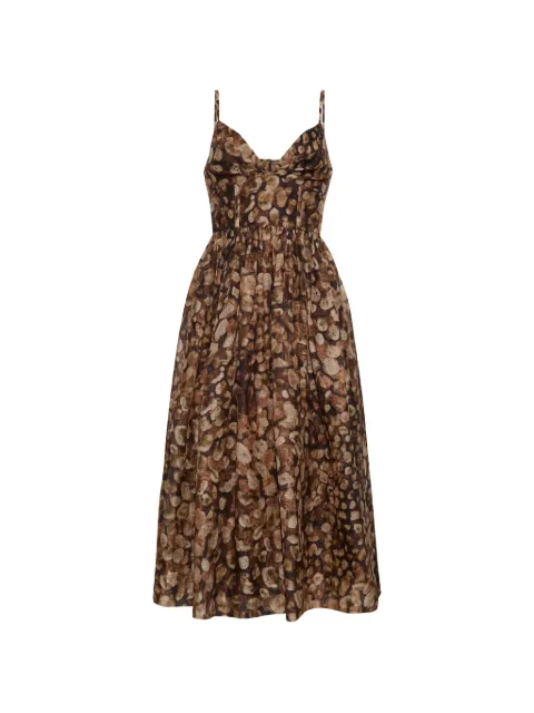 Cara Cara Miro midi dress Brown 1650GALB