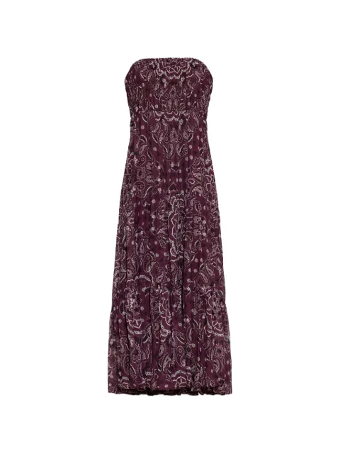 Cara Cara Emilina bandana-print maxi skirt Purple 2110BANP