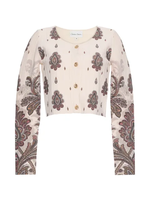 Cara Cara Rose paisley-print cardigan Neutrals 9585CPIV