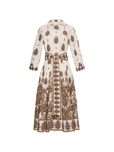 Cara Cara Lolita paisley-print midi dress Neutrals 1163CPIV
