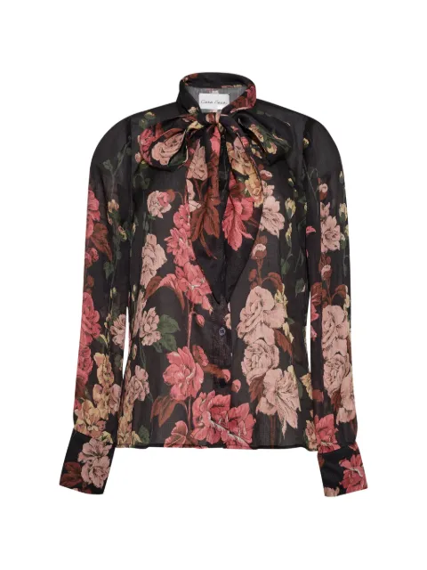 Cara Cara Chili floral-print shirt Black 3100SLMDWB