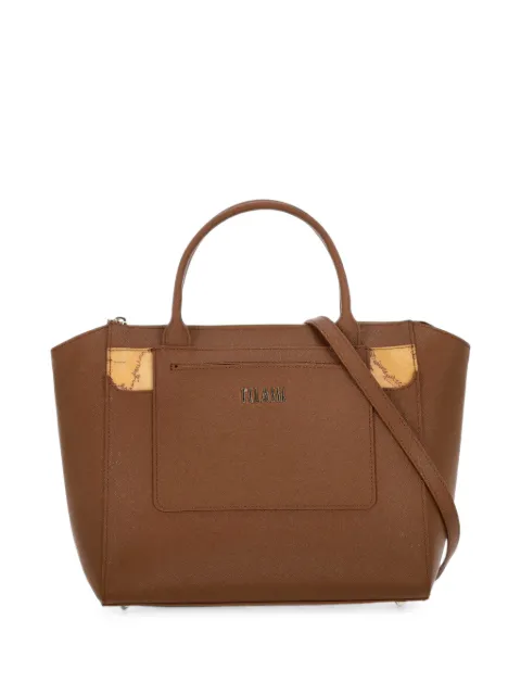 ALVIERO MARTINI 1° CLASSE Geo-print tote bag Brown LF7494070548