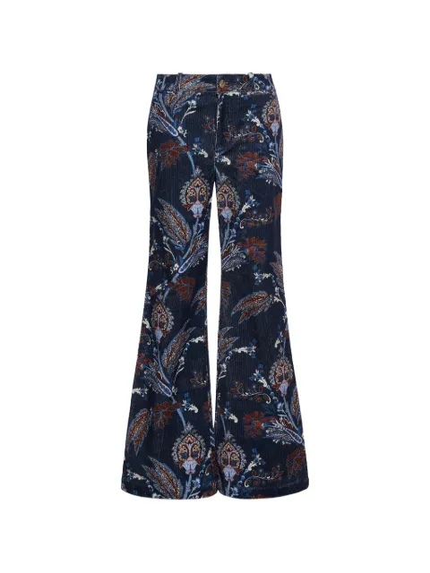 Cara Cara Annie paisley-print trousers Blue 831CMODP