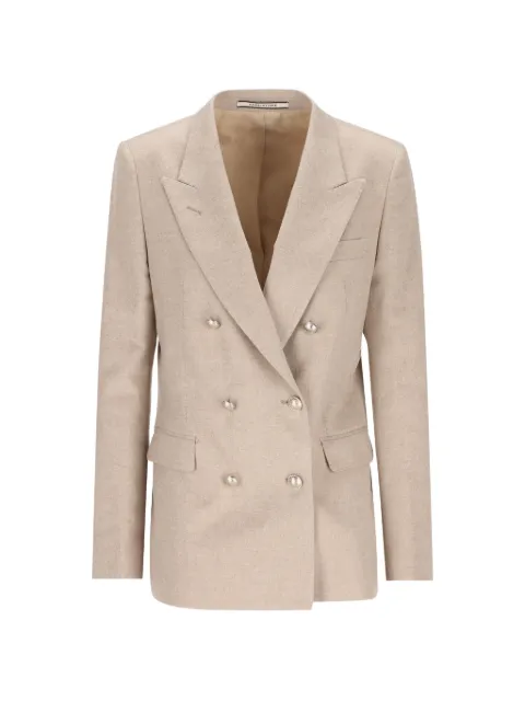Tagliatore double-breasted peak-lapels blazer Neutrals JPARIGI10B010130T
